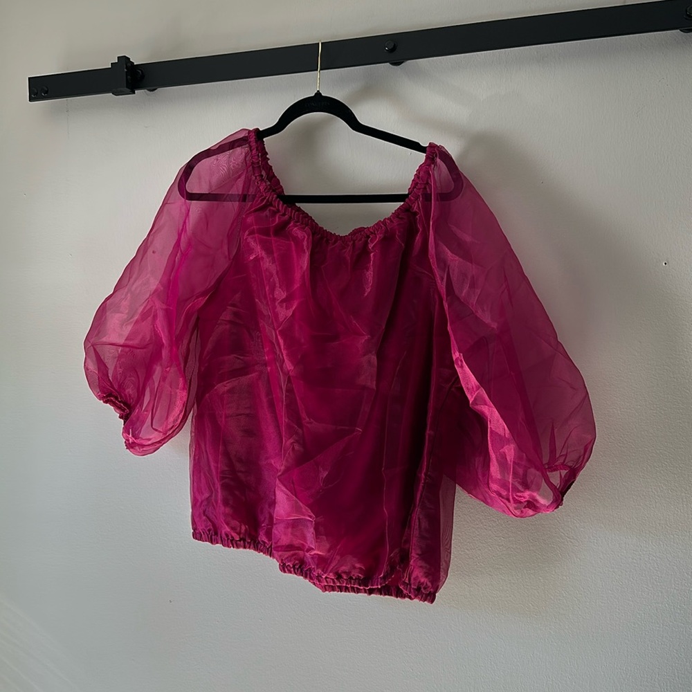 Cece puff sleeve top